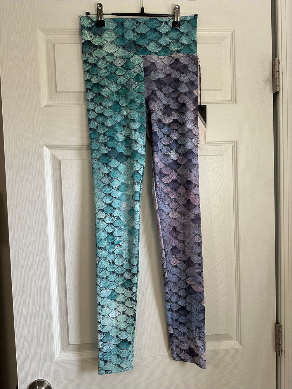 NWT Eagle Rock WERKSHOP Mermaid Scale Mash-up Athleisure Leggings